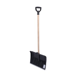 Pala de nieve 121cm plastico y madera