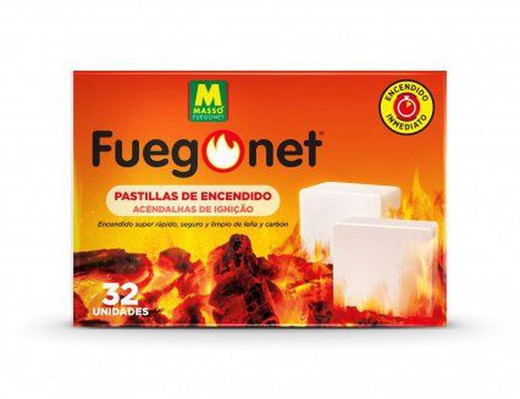 32 Pastillas De Encendido Fuegonet Massó