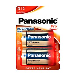 Bateria alcalina Panasonic propower lr20 (blister 2 baterias)