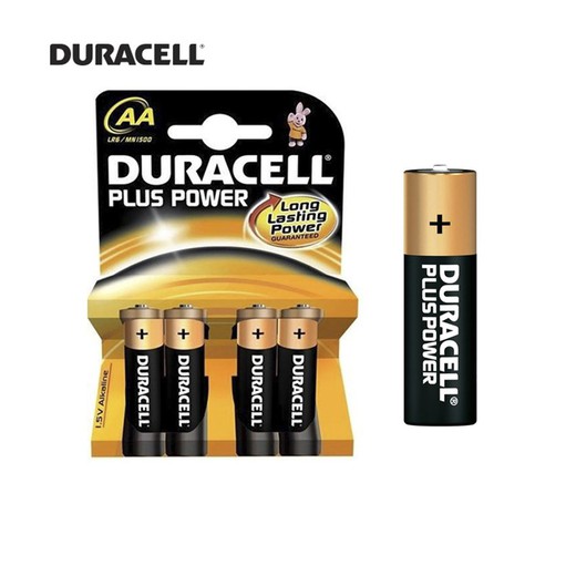 Duracell plus bateria lr06 aa (blister 4 baterias)
