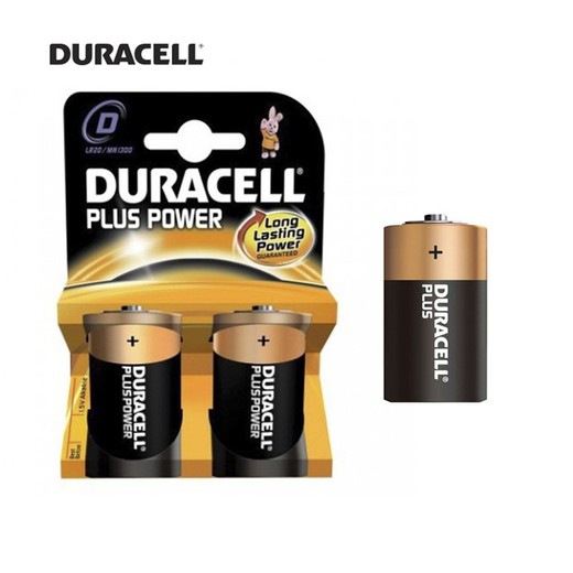 Duracell mais bateria lr20 d (blister 2 baterias)