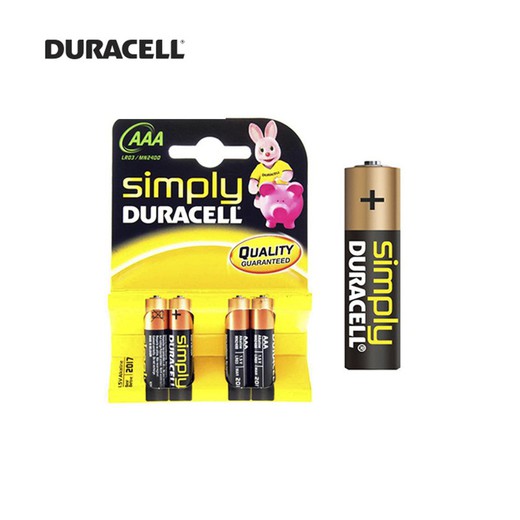 Pile Duracell simplement lr3 aaa (blister 4 piles)