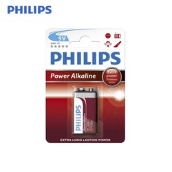 Pile alcaline Philips 6lr61 9v (piles blister 1)