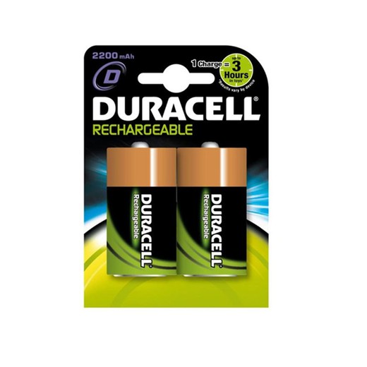 Batterie rechargeable r-20 2200 mah (blister 2 piles) duracell