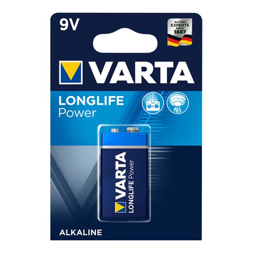 Bateria alcalina Varta 6lr61 9v (bateria 1 blister)