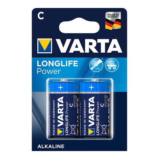 Bateria alcalina Varta lr14 c (blister 2 baterias)