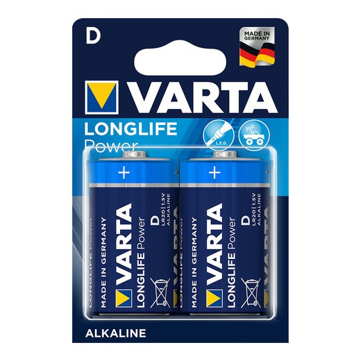 Pile alcaline Varta lr20 d (blister 2 piles)