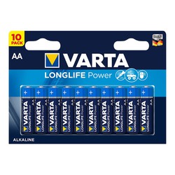 Batterie varta longue durée power aa lr06 pack 10uni