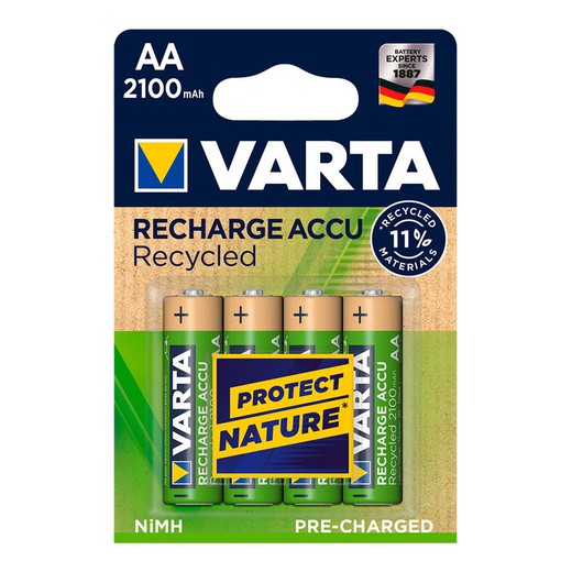 Bateria recarregável Varta accu aa lr06 2100mah pack 4uni