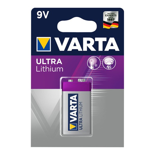 Varta ultra lithium bateria 9v pack 1uni