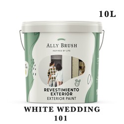 Pintura ally brush exterior white wedding 10l