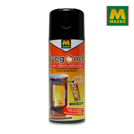 Peinture noire anticalorique 400ml. Fuegonet massó