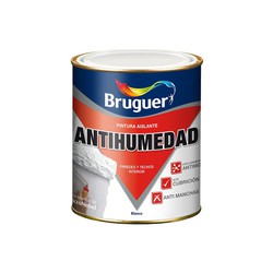 Pintura antihumedad mate blanco 0,75l bruguer