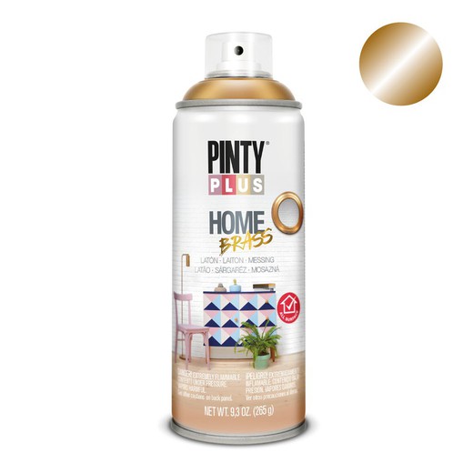 Pintura en spray pintyplus home 520cc laton hm439