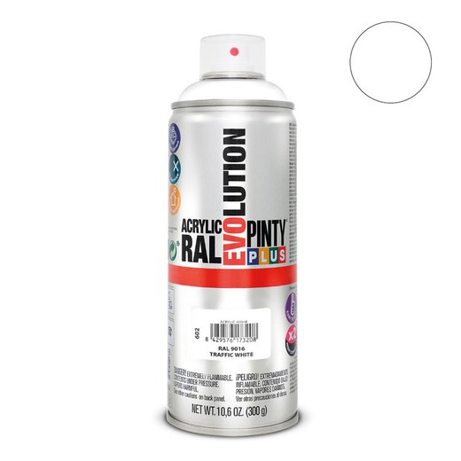 Pintura en spray pintyplus tech 520cc electrodom. Blanco ral 9016