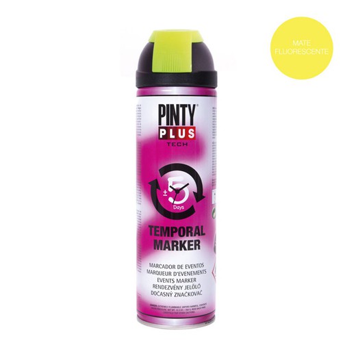 Pintura en spray pintyplus tech marcador eventos 650 cc amarillo t146