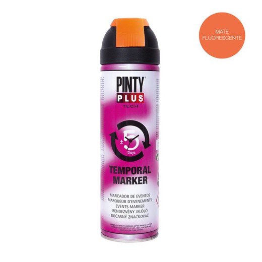 Pintura en spray pintyplus tech marcador eventos 650 cc naranja t143