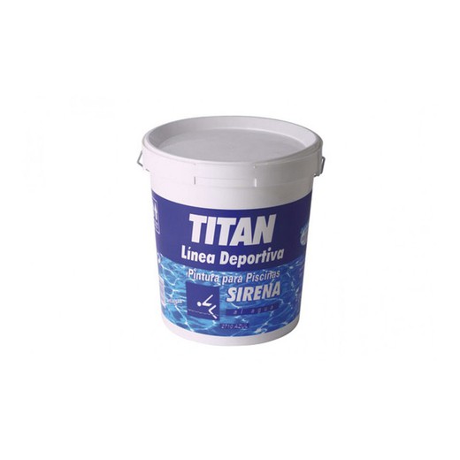 Pintura Piscinas Sirena Al Agua Mate Azul 4l Titan 183271004