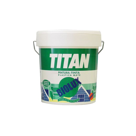 Pintura Plastica Interior-Exterior Mate Biolux  15l Titan A62000815