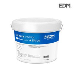 Peinture plastique intérieure mate blanche 4l edm