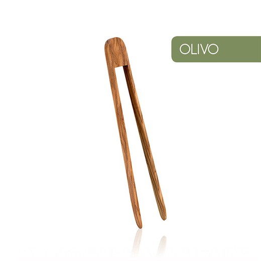 Pinza multiuso madera de olivo metaltex