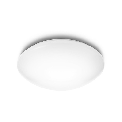 Plafon interior de led 12w 2300lm 6500k luz fria mod. Suede ø28x7,94cm philips