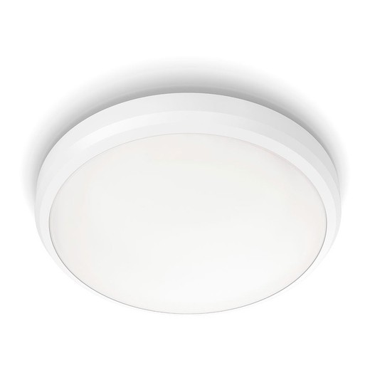 Plafón interior de led 6w 640lm 4000k luz dia. Color blanco (especial baño) ø22x7cm philips