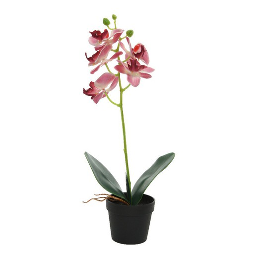 Planta artificial de orquídea rosa