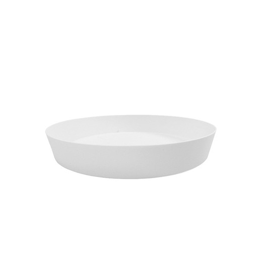 Plato de inyeccion para maceta color blanco ø14cm