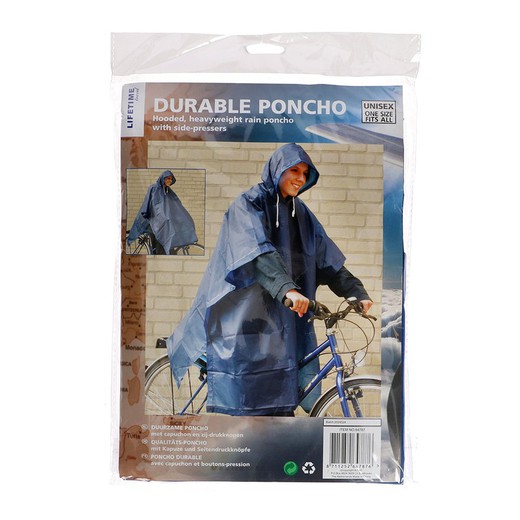 Capa de chuva reforçada poncho tamanho único