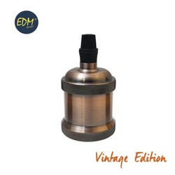 Portalamparas edicion vintage bronce e27 (max. 60w)