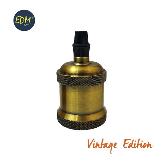 Douille de lampe vieil or édition vintage e27 (max .60w)