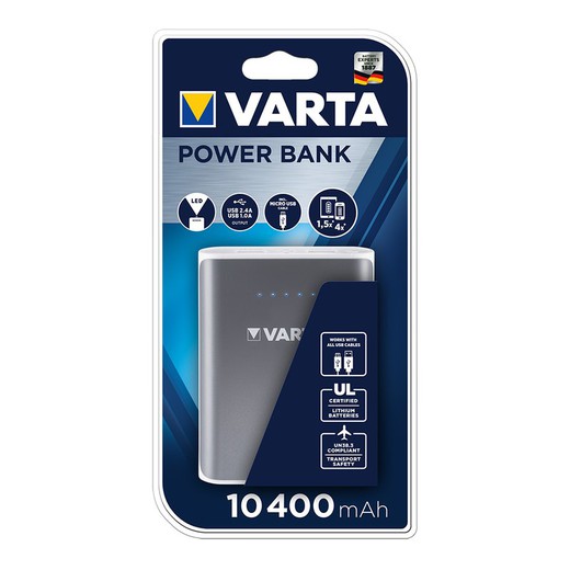 Banque d'alimentation varta 10 400 mah