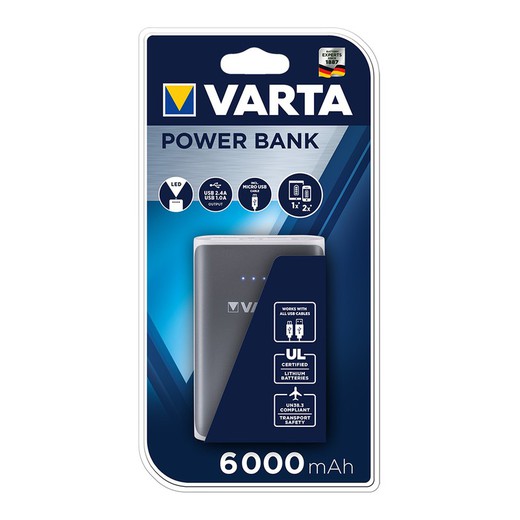 Banque d'alimentation varta 6000 mah