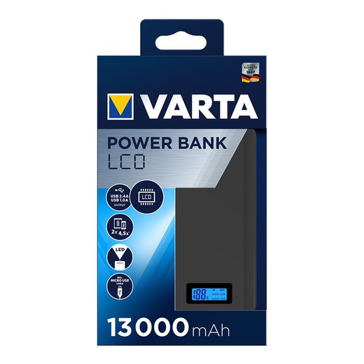 Banque d'alimentation varta écran lcd 13 000 mah