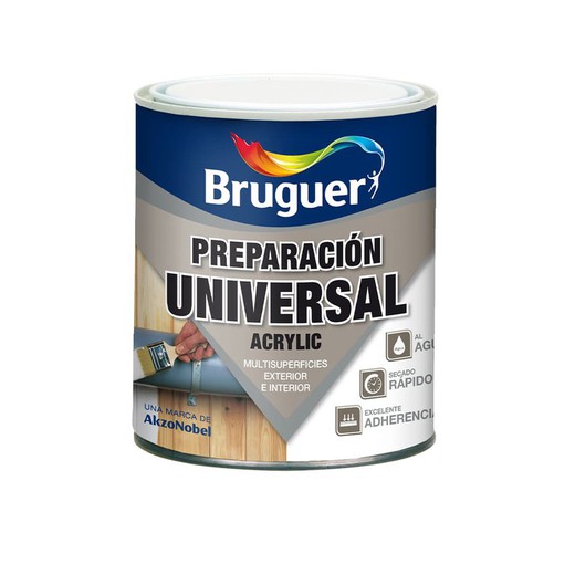 Préparation universelle acrylique blanc 0,75l bruguer