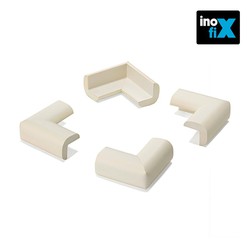 Protège-bords matelassé blanc (blister 4 unités) inofix