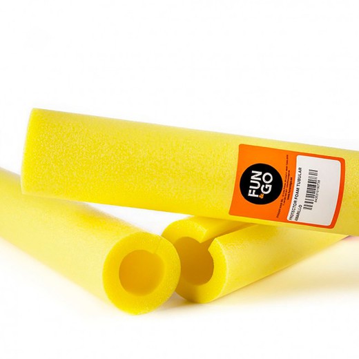 Protector foam tubular ø92mm amarillo 2 metros