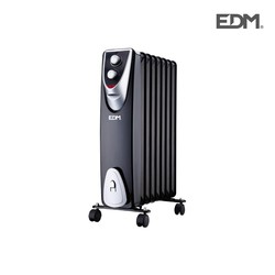 Modelo de radiador "edição preta" - sem óleo - (8 elementos) - 1500w - edm