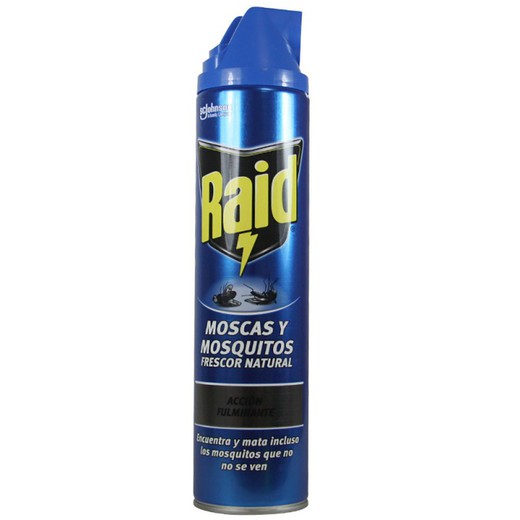 Raid spray inseticida 600ml moscas e mosquitos