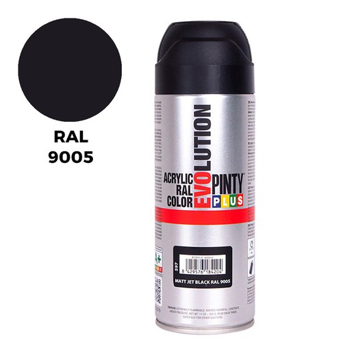 Ral 9005 preto opaco 400ml