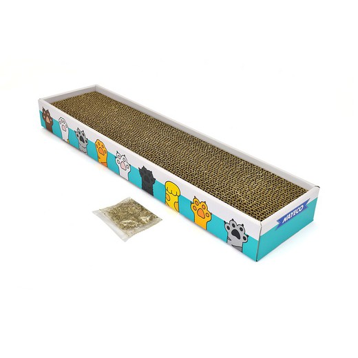 Rascador para gatos con catnip taby cat 48x13x5cm nayeco