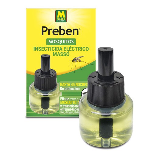 Recambio 33ml insecticida mosquitos eléctrico preben 231604 massó