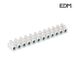 Regleta conexion 16 mm. Blanca envasada edm