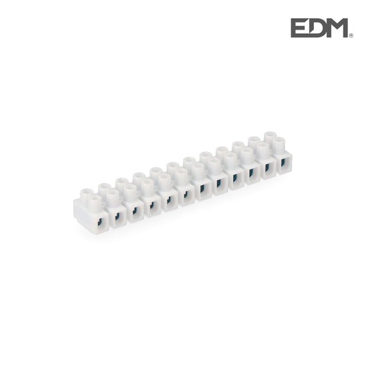 Regleta conexion 2.5mm a 4 mm. Blanca envasada edm