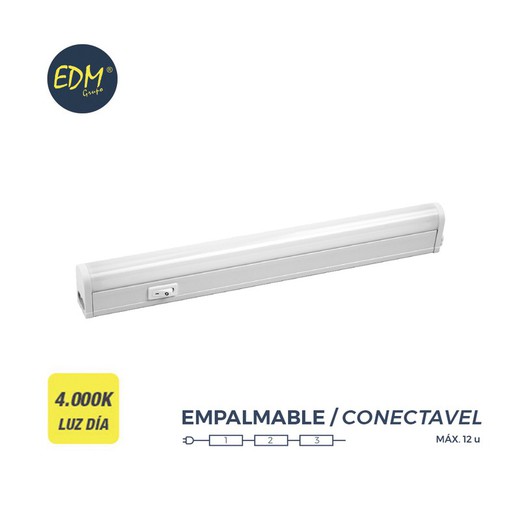 Bande électronique led 13w 1050 lumens 86cm 4.000k lumière du jour edm