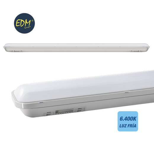 Regleta estanca led ip65 36w 3000 lumens 6.500k luz fria edm