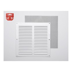 Rejilla c/mosq alum 0.6 blanco lacado 200x200mm (g)