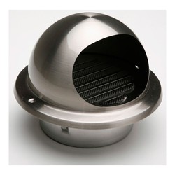 Rejilla de ventilación inox copa empotrable ø120-138mm