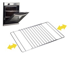 Rack extensível de cromo para forno de 38,5 cm a 55 cm x 31,5 cm